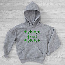 Lucky Clover Personalized St. Patrick's Day Kids Sweatshirt