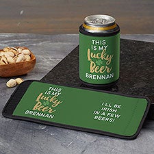 This Is My Lucky Beer Personalized Can & Bottle Wrap