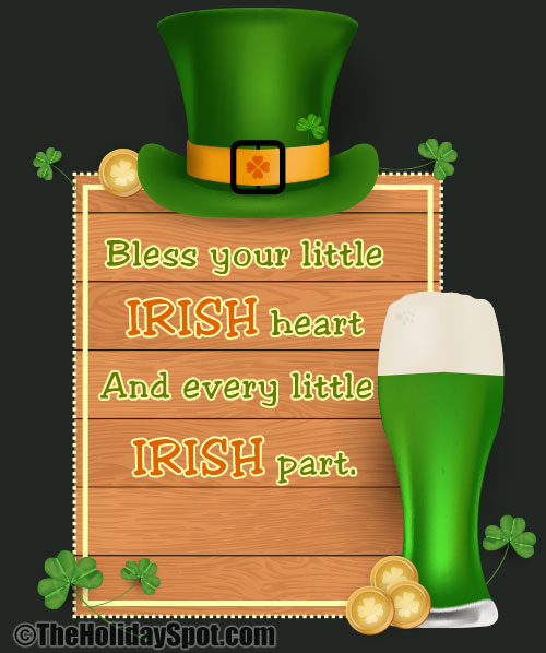 An image with Irish blessing