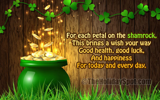Irish blessing for good health and good luck