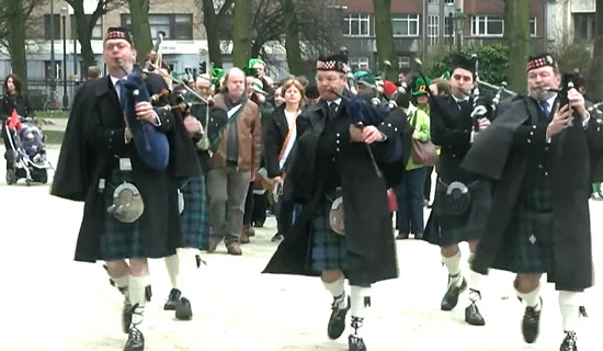 St. Patrick's Day Parade in Brussels, Belgium
