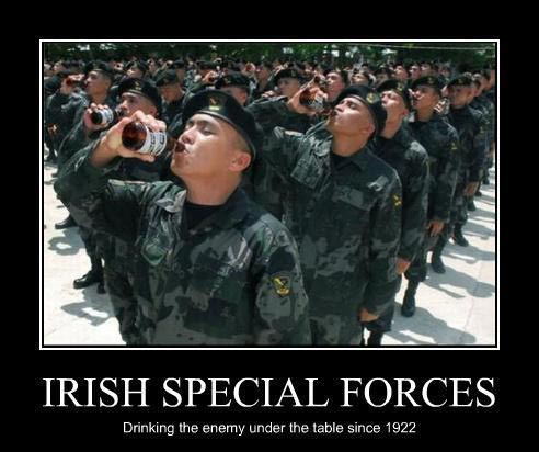 St. Patrick's Day joke on Irish Special Force