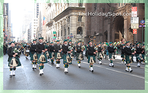 High resolution picture of St. Patrick's Day parade.