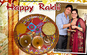 1080i wallpaper of Rakhi celebration featuring the love between a brother and a sister.