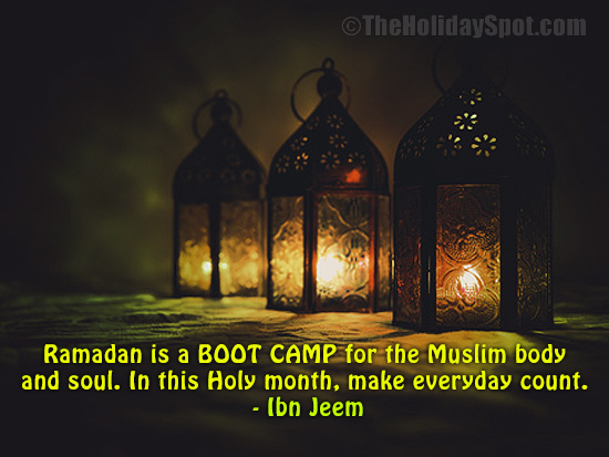 Quotation for Ramadan, the holy month