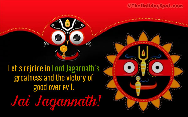 An image with wishes of Rath Yatra for WhatsApp status