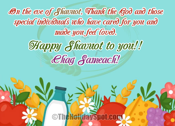 Shavuot greeting card for WhatsApp and Facebook