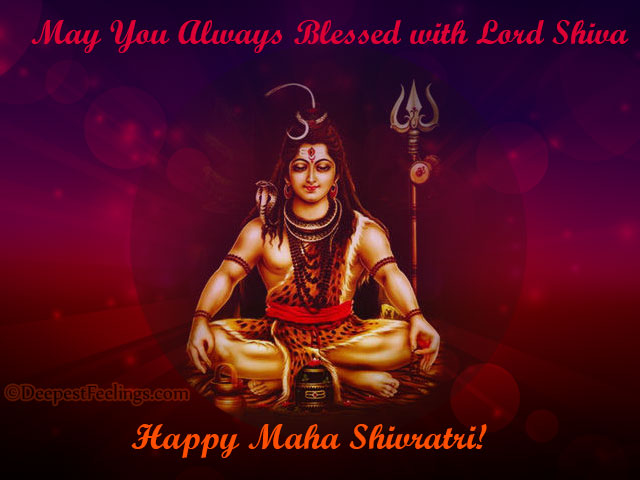 May you always blessed with Lord Shiva