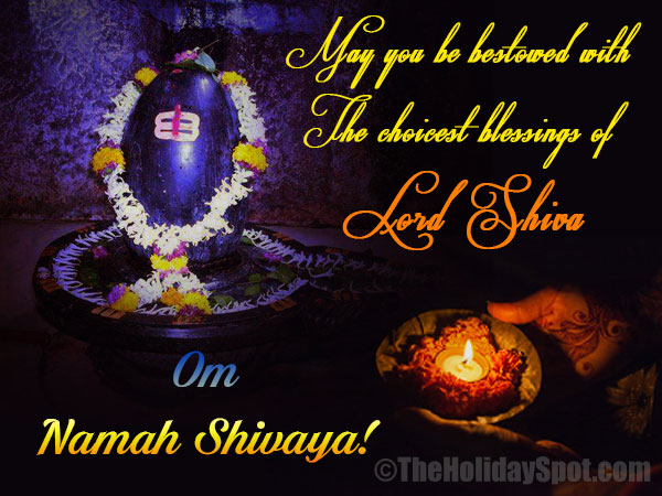 Greeting Card of Lord Shiva with Om Namah Shivaya