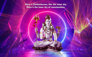 A colorful HD wallpaper of the idol of Lord Shiva