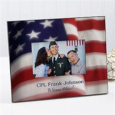 American Flag Personalized Frame