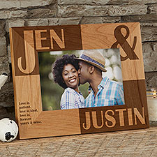 Because Of You Personalized Frame