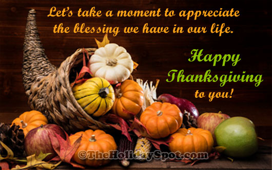 Thanksgiving Message