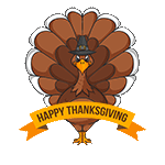Turkey clip-art for Thanksgiving wishes