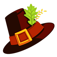 Hat of pilgrim - Thanksgiving clip art