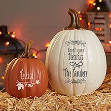 Count Your Blessings Personalized Pumpkins