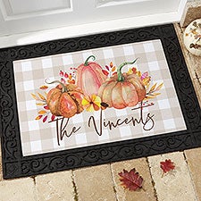 Autumn Watercolors Personalized Doormats