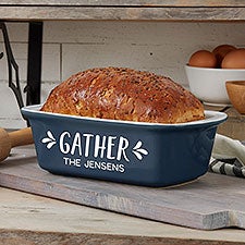 Gather & Gobble Personalized Classic Ceramic Loaf Pan