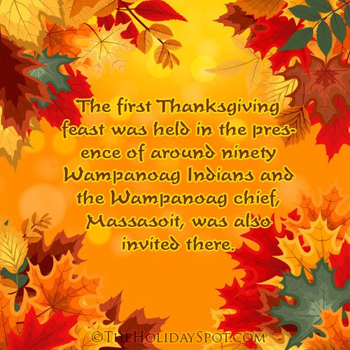 Thanksgiving Fact and Trivia about first Thanksgiving