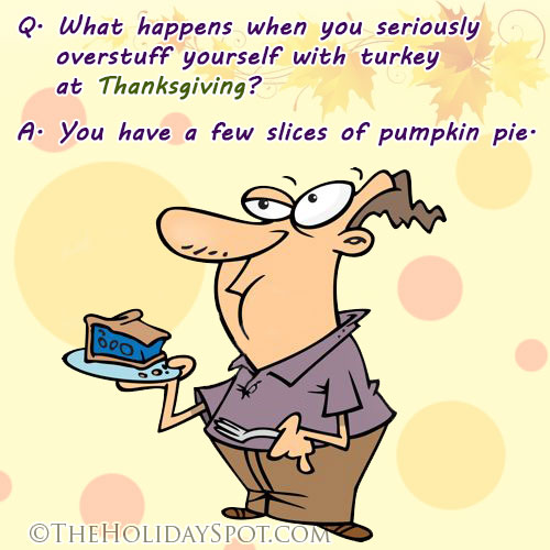 Thanksgiving joke on pumpkin pie images