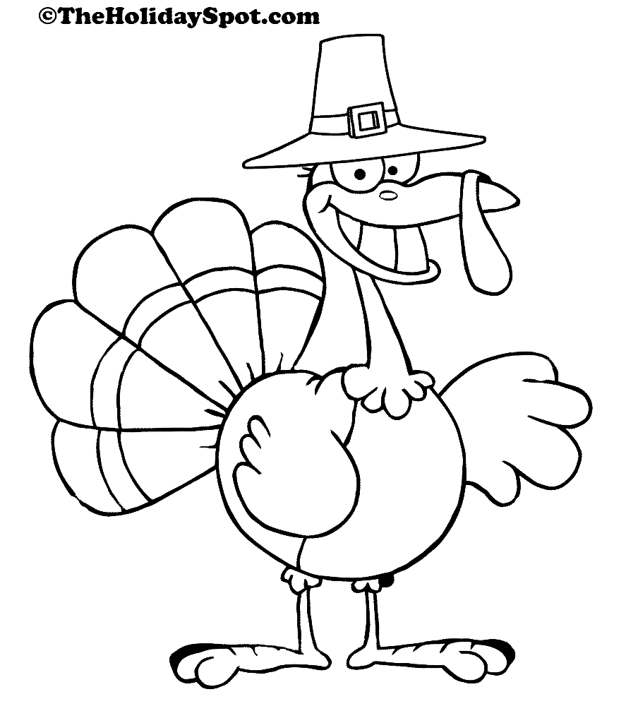 Coloring book and Pictures to Color for Thanksgiving Day