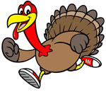 Thanksgiving Pictures to Color - Running Turkey
