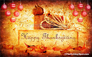  A high resolution 1080i desktop illustration of Thanksgiving Day!