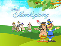Native and Pagan greet thanksgiving