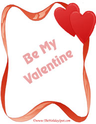 Be my Valentine Day letterhead