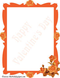 Valentines Day photoframe letterhead