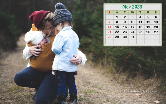 Download this HD Calendar wallpaper and set it as background on your PC or mobile phone for the month of May 2023.