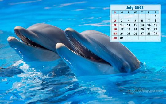 Download this HD Calendar wallpaper and set it as background on your PC or mobile phone for the month of July 2023.