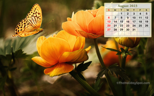 Download HD August 2023 Calendar wallpaper and set it as your desktop or mobile phone background.