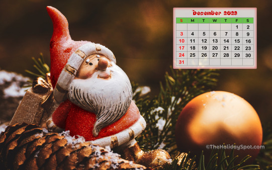 Calendar Wallpaper - December 2023 - Wallpapers from TheHolidaySpot