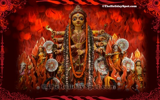 HD illustration of the Goddess Durga
