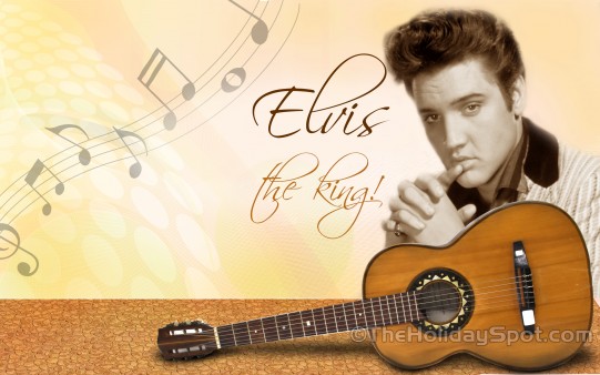 Download this HD background or wallpaper of Elvis The King for your PC