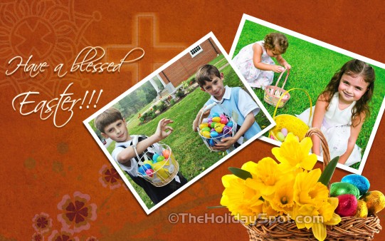 HD desktop illustration of childhood Easter memories.