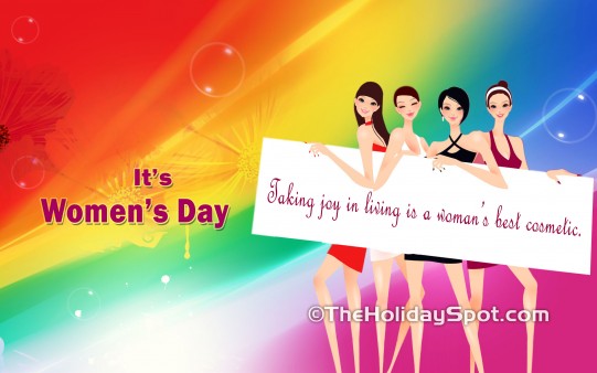 Adorn your desktop of your PC with this beautiful HD International Women's day wallpaper.