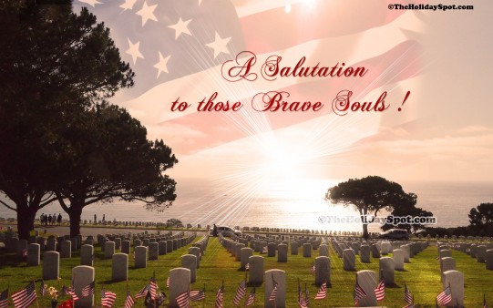 A desktop illustration of a salutation to those brave souls on Memorial Day.