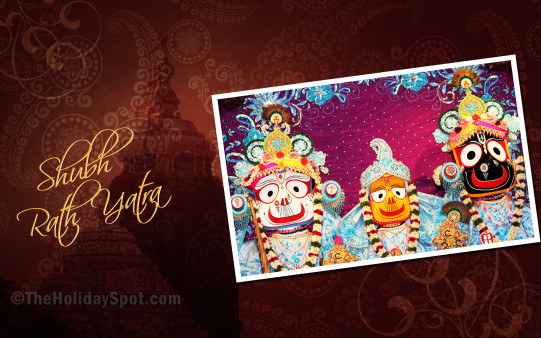 Adorn your desktop with this beautiful HD wallpaper themed with Ratha Yatra