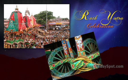 Adorn your desktop with this colorful HD Ratha Yatra wallpaper and make the festival colorful.