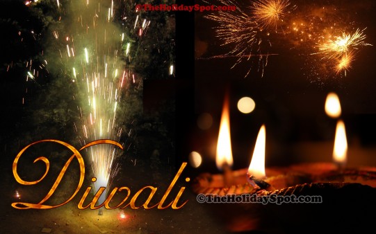 1080i resolution desktop illustration of Diwali.