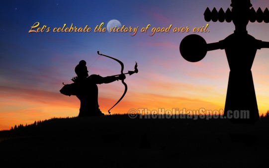 Download this HD Dussehra wallpaper for your desktop for free.