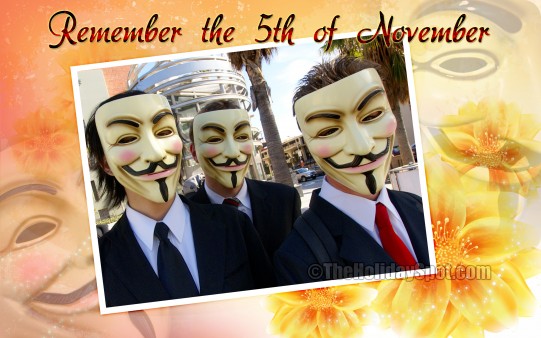 Download this wallpaper of Celebrations of Guy Fawkes Day for your desktop background.