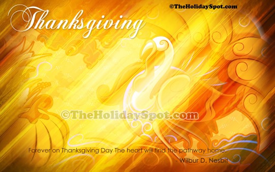A high resolution 1080i desktop illustration of Thanksgiving Day!