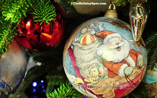 A high quality desktop image of Christmas decoration. 