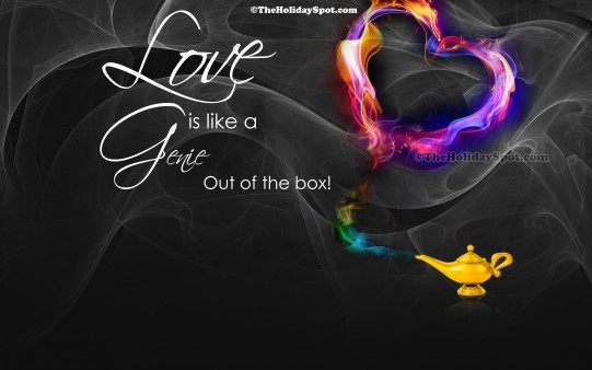 A beautifully made desktop illustration of love.