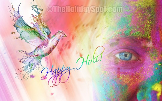 Download this colorful hd wallpapers themed with HOLI for your desktop.