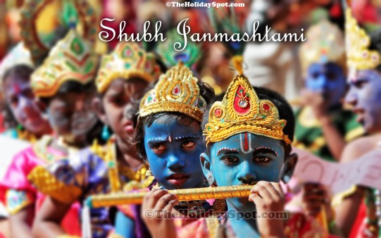 A high quality desktop illustration of Janmashtami festival