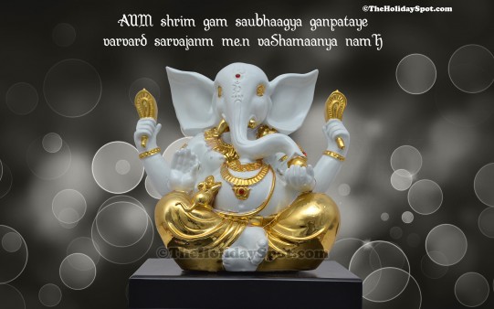 A high quality wallpapers of Lord Ganesha on the occasion of Ganesh Chaturthi.